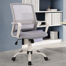 Load image into Gallery viewer, Ergonomic Task Office Chair, Mid-Back Computer Mesh Desk Swivel Office Chair with Armrests
