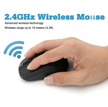 Load image into Gallery viewer, USB Wireless mouse 2000DPI Adjustable Receiver Optical Computer Mouse 2.4GHz Ergonomic Mice For Laptop PC Mouse
