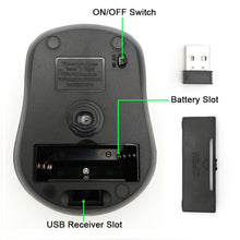 Load image into Gallery viewer, USB Wireless mouse 2000DPI Adjustable Receiver Optical Computer Mouse 2.4GHz Ergonomic Mice For Laptop PC Mouse