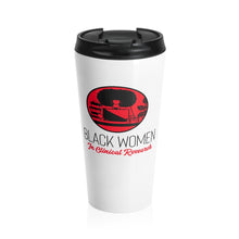 Load image into Gallery viewer, Red and White Stainless Steel Travel Mug