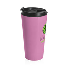 Load image into Gallery viewer, Pink and Green 2 Stainless Steel Travel Mug
