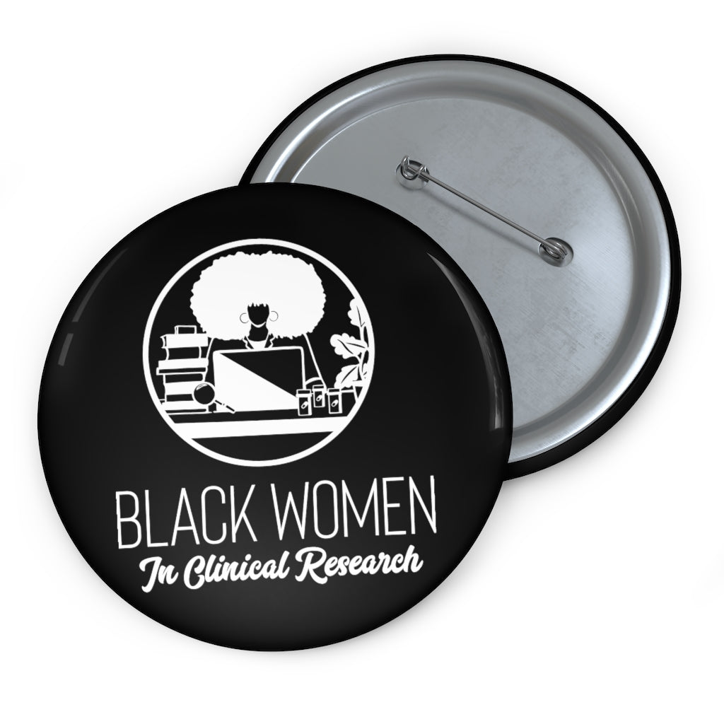 Black Custom Pin Buttons