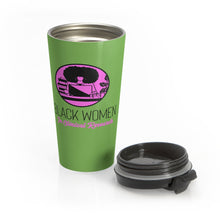 Load image into Gallery viewer, Pink and Green Stainless Steel Travel Mug
